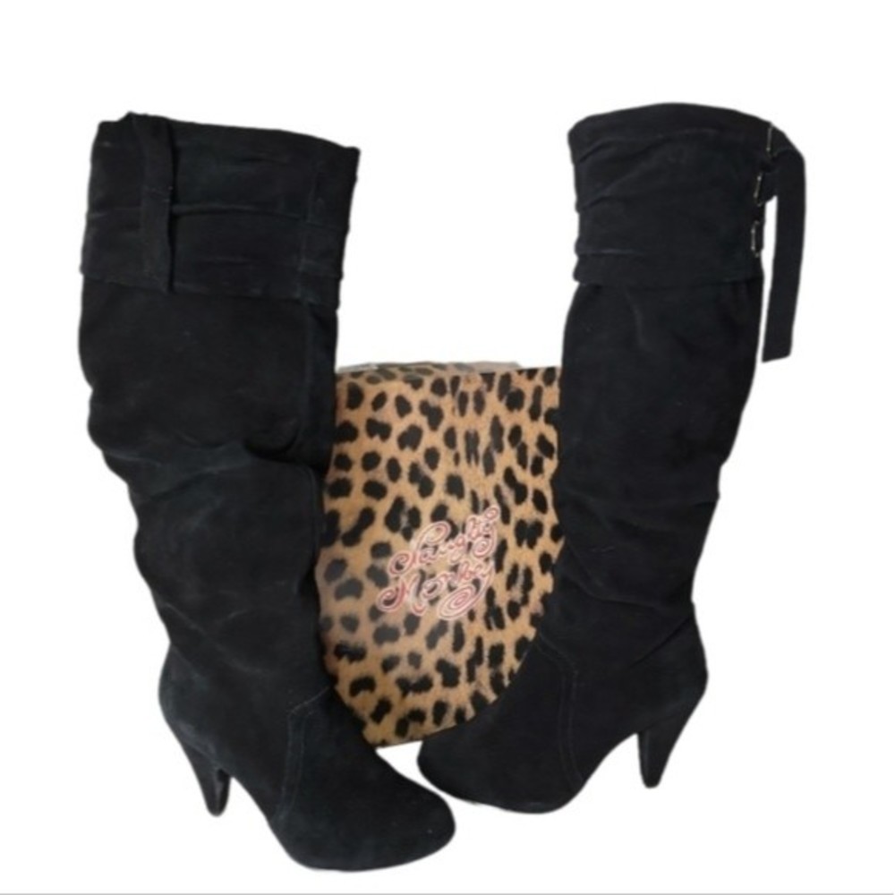Naughty Monkey Fearless black tall boots size 6.5